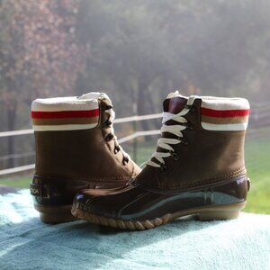 NAUTICA Women's Insulated Waterproof Duck Boots Size 9 NEW